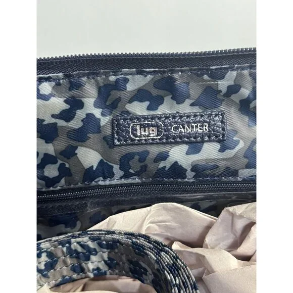 LUG Canter Classic Convertible Tote -NWT BLUE Vegan Leather - Picture 3 of 4